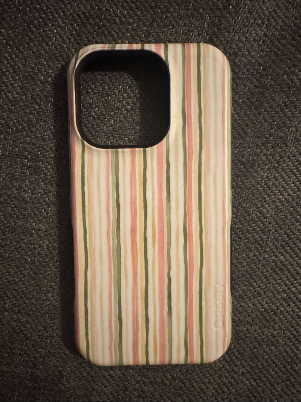 iPhone 15 PRO Sweet Stripes Rainbow Pastel Case - Picture 3 of 4